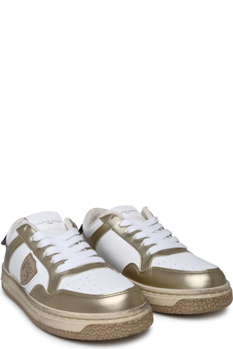 Philippe Model for Women Philippe Model Lion Sneakers In Two-tone Polyurethane Blend