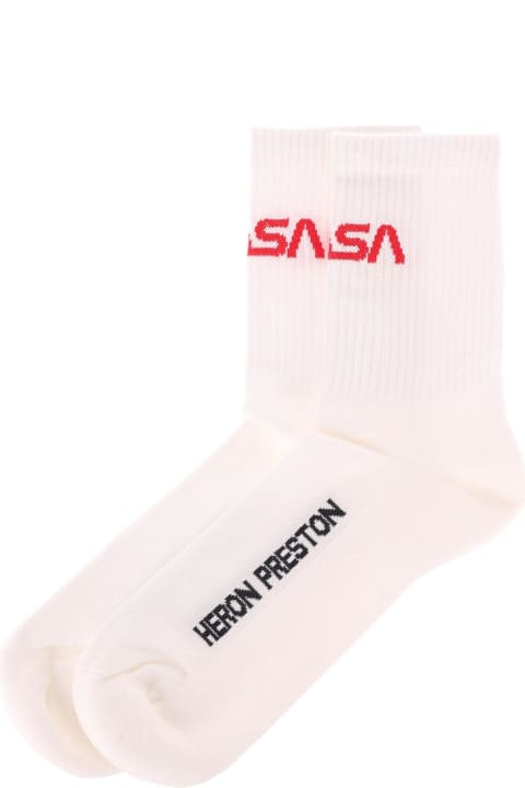 メンズ HERON PRESTONのアンダーウェア HERON PRESTON Logo Printed Socks