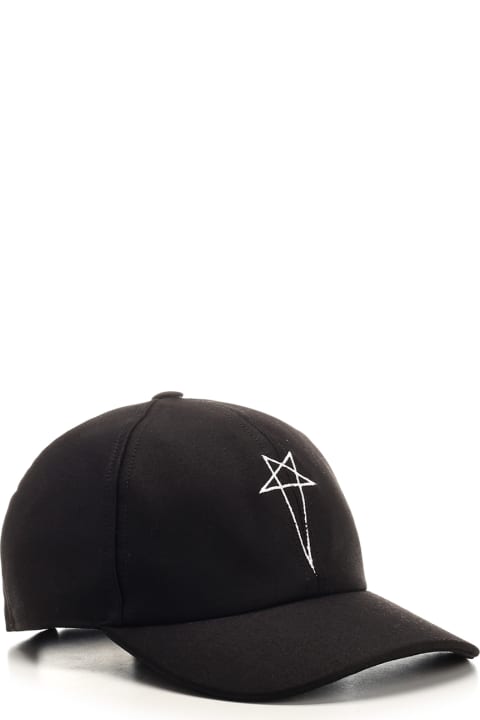 DRKSHDW Hats for Men DRKSHDW Black Baseball Cap