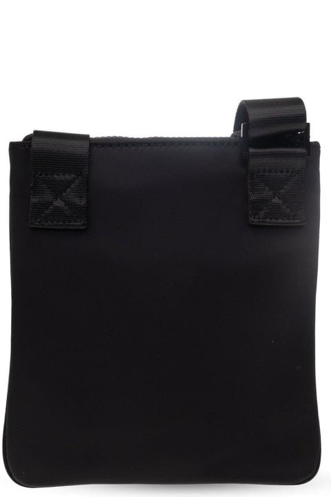 メンズ Versace Jeans Coutureのショルダーバッグ Versace Jeans Couture Logo Embroidered Zipped Messenger Bag
