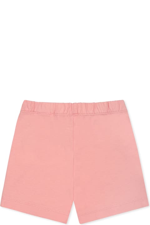 خصم على رُضع بنات Off-White Pink Shorts For Baby Girl With Logo