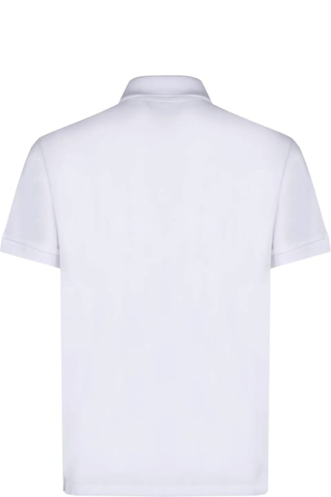 Ami Alexandre Mattiussi Topwear for Women Ami Alexandre Mattiussi White Organic Cotton Polo Shirt