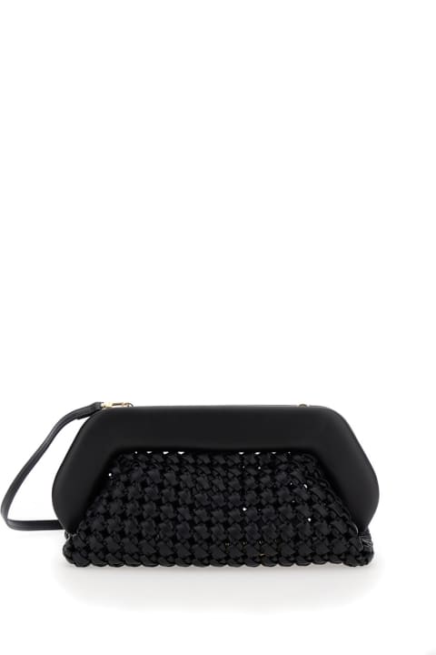 THEMOIRè Clutches for Women THEMOIRè 'bios Knots' Black Clutch Bag With Braided Design In Eco Leather Woman