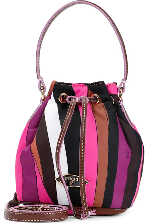 Pucci حقائب لـ السيدات Pucci Drawstring Pouch Bag Small