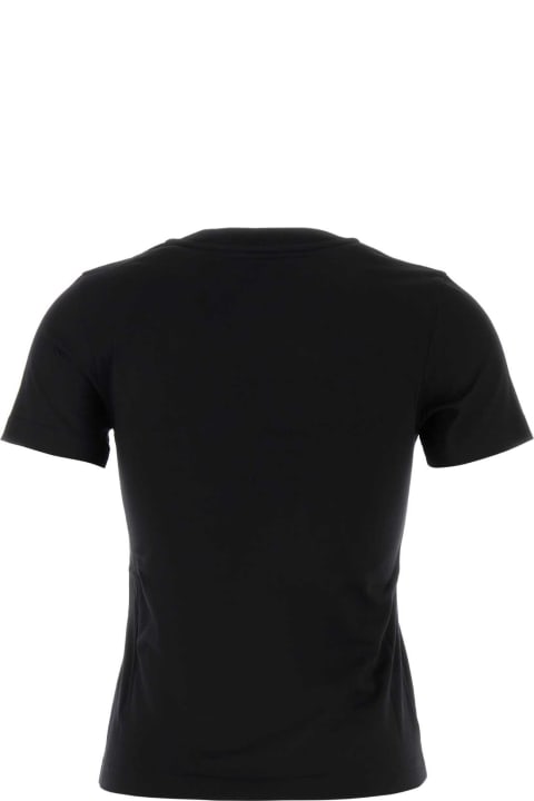 Topwear for Women Moncler Black Cotton T-shirt