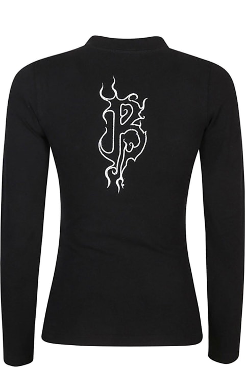 Balenciaga Sale for Women Balenciaga Logo Printed Long-sleeve Top