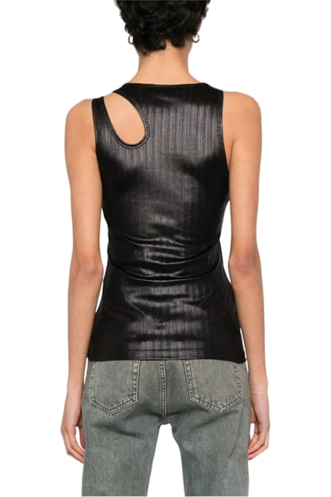 Just Cavalli Topwear for Women Just Cavalli Just Cavalli Black Sleeveless Top