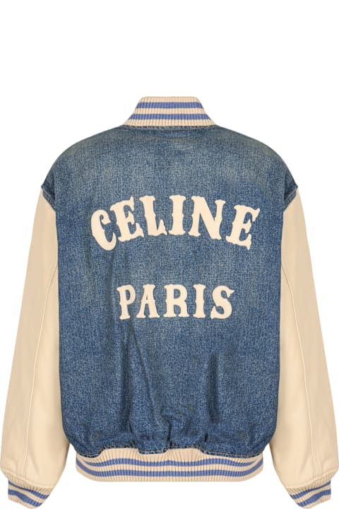 Celine Bomber In Denim