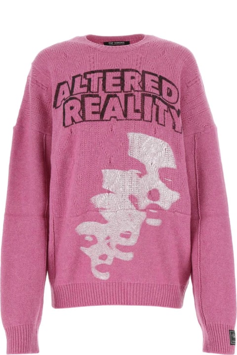 Raf Simons for Women Raf Simons Pink Wool Oversize Sweater
