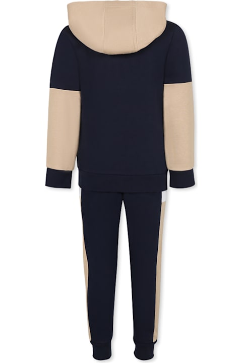 Hugo Boss Suits for Boys Hugo Boss Blue Suit For Boy With Logo