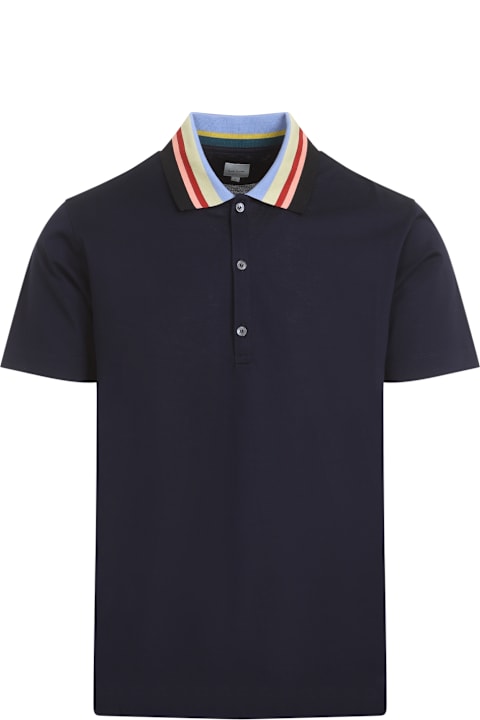 Paul Smith Clothing for Men Paul Smith Stripe Collar Polo Shirt