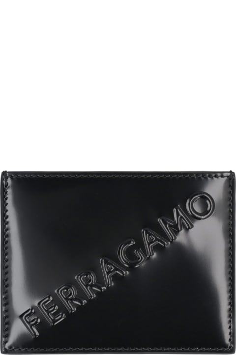 Ferragamo Wallets for Men Ferragamo Leather Card Holder