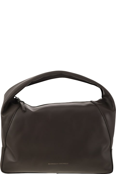 Brunello Cucinelli Shoulder Bags for Women Brunello Cucinelli Bc Duo Calfskin Hobo Bag