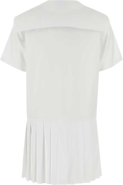 Miu Miu Dresses for Women Miu Miu White Poplin Dress