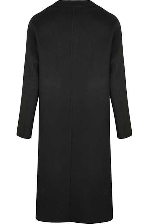 Amaranto Coats & Jackets for Men Amaranto Black Double-breasted Coat