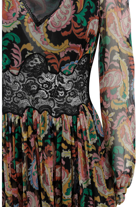 Etro for Women Etro Multicoloured Paisley-patterned Long Dress