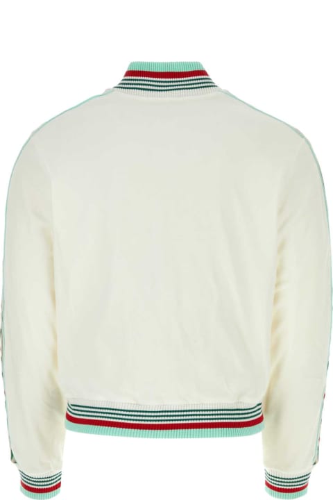 Casablanca for Men Casablanca White Velvet Sweatshirt