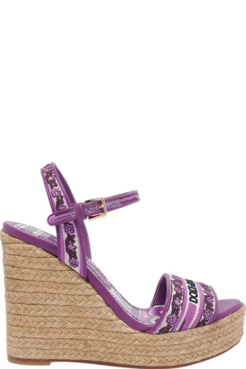Homeware Dolce & Gabbana Maiolica Embroidery Wedges