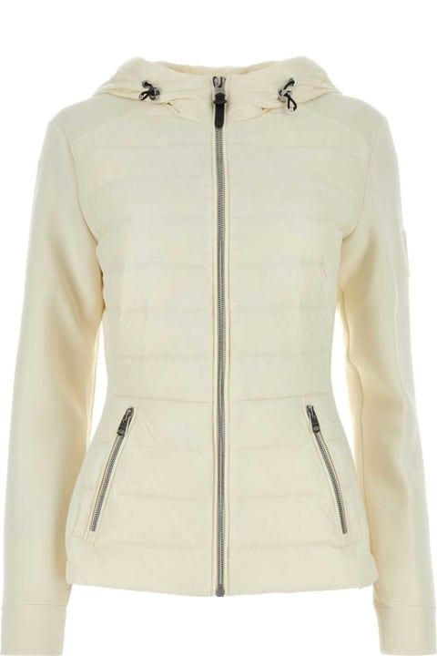 Mackage Coats & Jackets for Women Mackage Ivory Cotton Blend Dellaz Sweatshirt