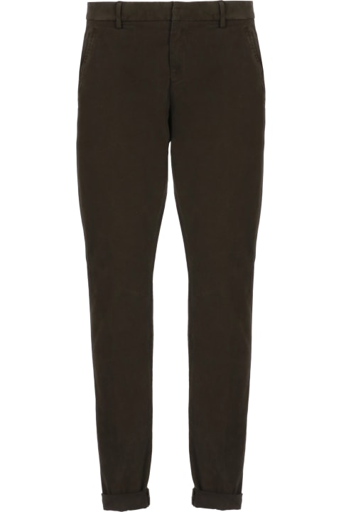 Homeware Dondup Gaubert Brown Trousers Instretch Cotton