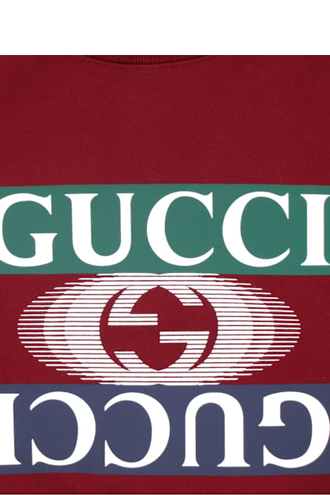 Gucci Sale for Men Gucci Logo Crewneck Sweatshirt