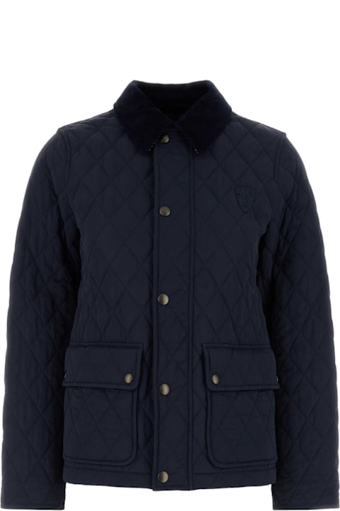 Coats & Jackets for Women Burberry Navy Blue Nylon Jacket