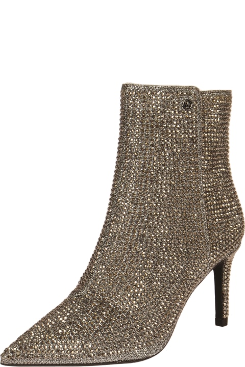 Boots for Women MICHAEL Michael Kors Aline Embellished Heeled Ankle Boots