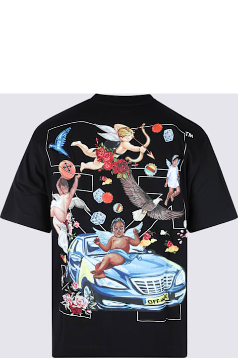 Clothing for Men Off-White Black Cotton T-shirt