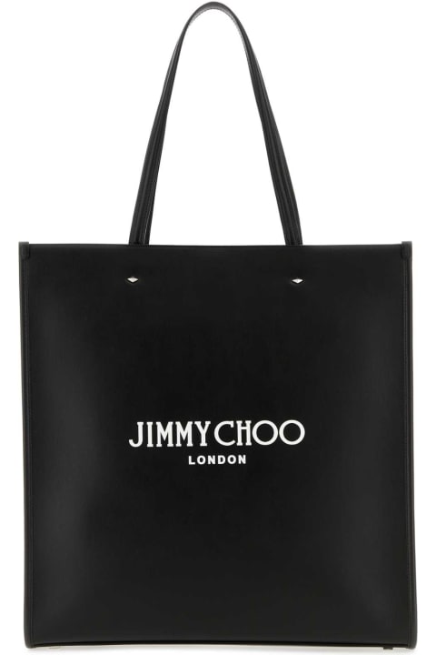 Fashion for Men Jimmy Choo Black Leather N/s Tote M Shopping Bag