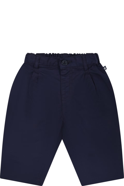 Bottoms for Baby Boys Petit Bateau Blue Trousers For Baby Boy