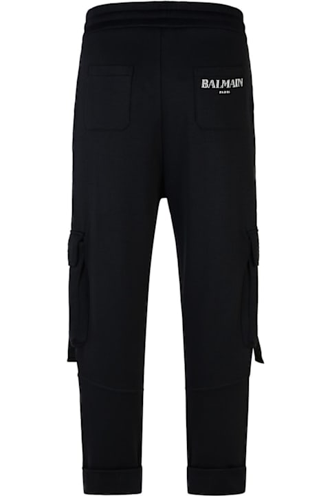 メンズ Balmainのボトムス Balmain Pocket Detailed Drawstring Joggers