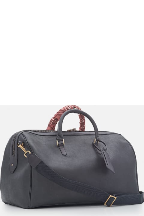 Golden Goose Luggage for Men Golden Goose Duffle Bag Smooth Calfskin Leather