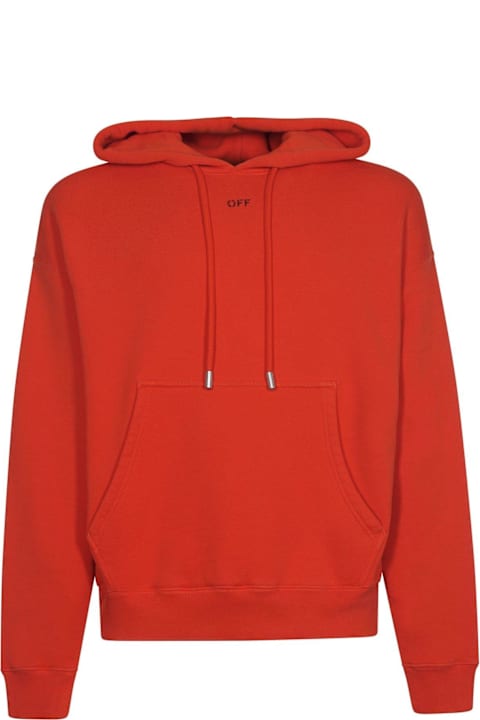 Off-White لـ Men Off-White Logo Printed Drawstring Hoodie
