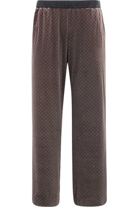 Balmain Pants for Women Balmain Velvet Pajama Pants