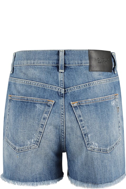Dondup Pants & Shorts for Women Dondup Denim Buttoned Shorts