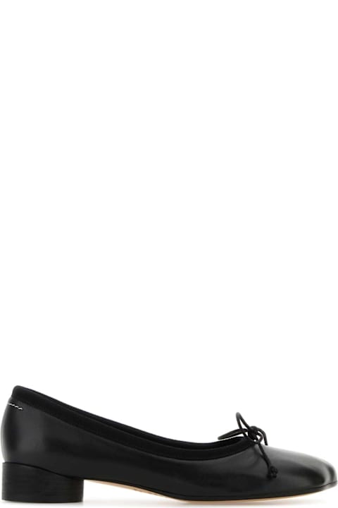MM6 Maison Margiela for Women MM6 Maison Margiela Black Leather Pumps