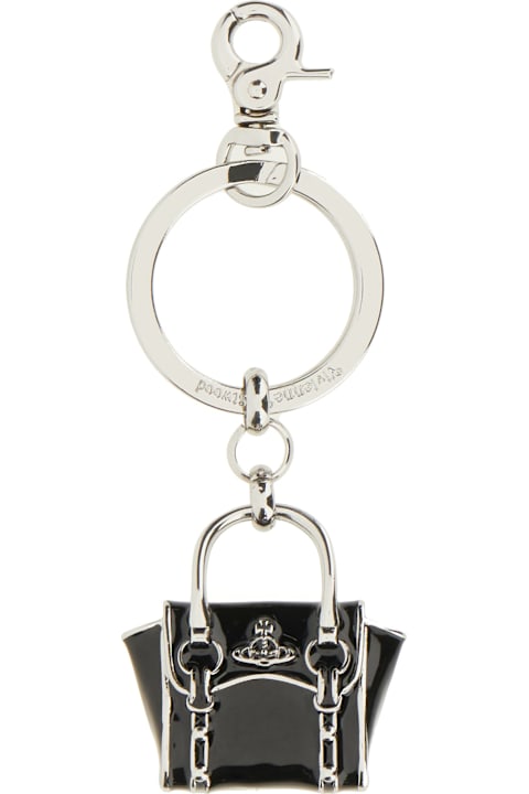 سلاسل مفاتيح لـ السيدات Vivienne Westwood Silver Metal Betty Key Ring