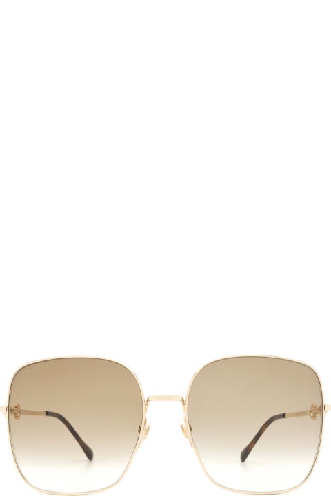 Gucci Eyewear Eyewear for Women Gucci Eyewear Gg0879s Gold Sunglasses