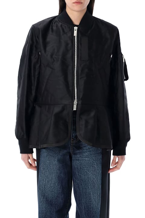 Sacai for Kids Sacai Quilted Satin Blouson