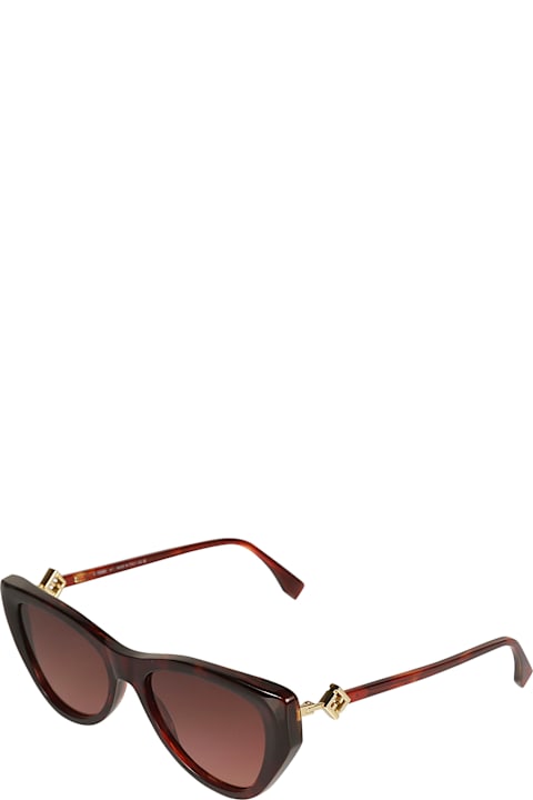 Fendi Eyewear for Women Fendi Wayfarer Semi Cat-eye Sunglasses