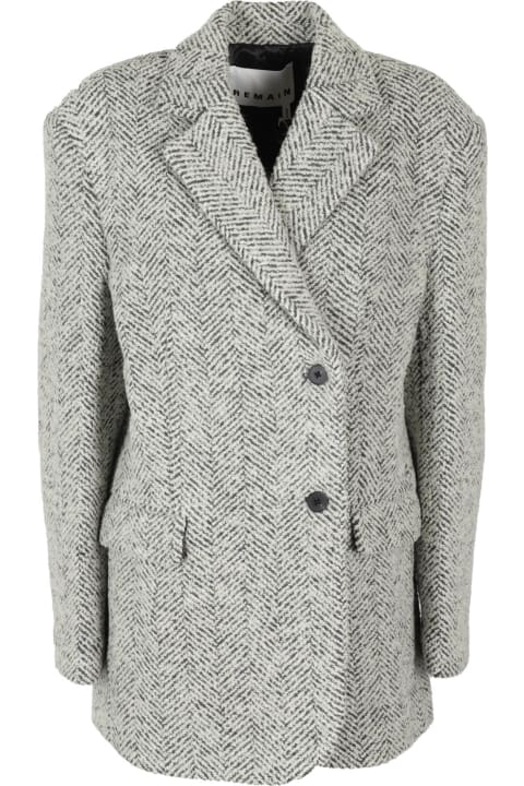 REMAIN Birger Christensen Coats & Jackets for Women REMAIN Birger Christensen Herringbone Boxy Blazer