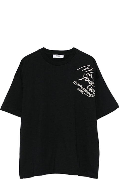 Fashion for Women MSGM Msgm Kids Embroidered T-shirt