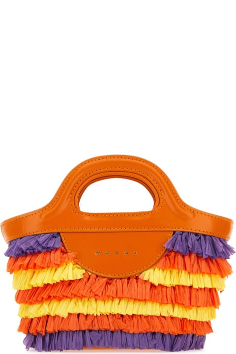 ウィメンズ Marniのバッグ Marni Multicolor Fabric Micro Tropicalia Summer Handbag