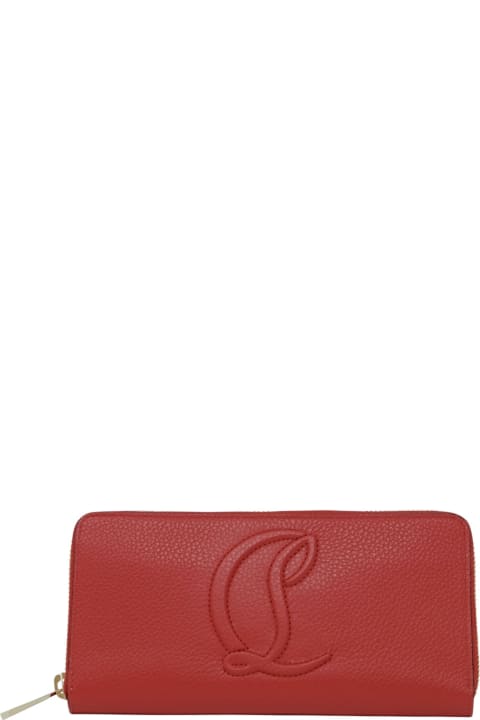 Fashion for Women Christian Louboutin Christian Louboutin By My Side Red Calf Leather Wallet