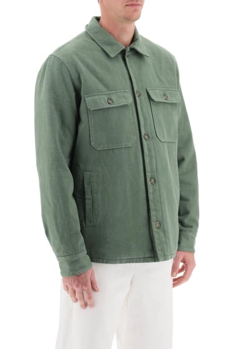 A.P.C. Coats & Jackets for Men A.P.C. Alessio Padded Overshirt