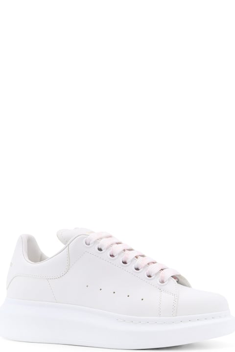 Fashion for Women Alexander McQueen Larry Leather Sneakers With Logo Detail On The Back
