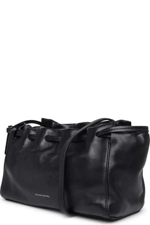 Mansur Gavriel Shoulder Bags for Women Mansur Gavriel 'bloom' Small Black Leather Crossbody Bag