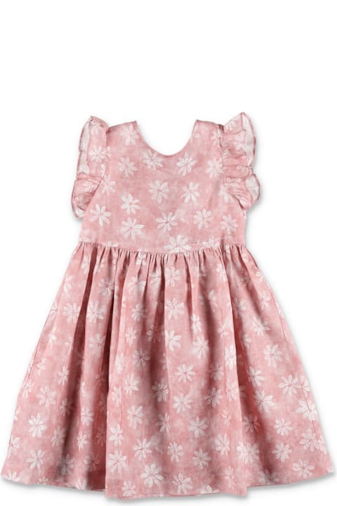Homeware Il Gufo Kid - Floral Linen Dress