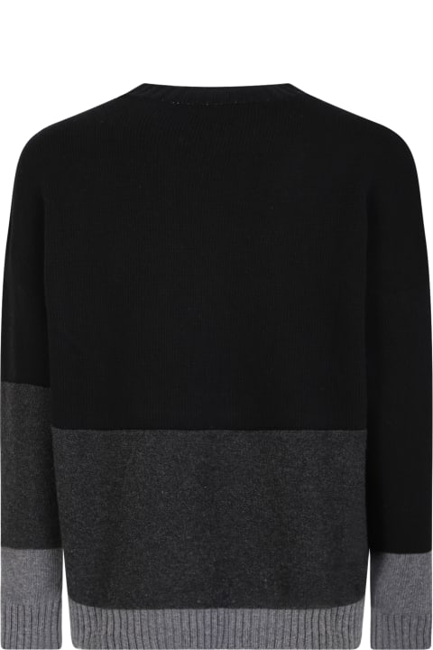 Off-white Logo Intarsia Sweater Black