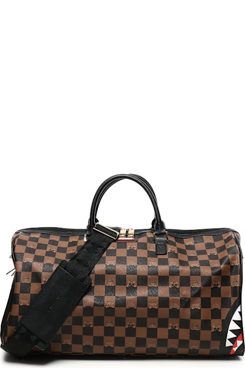 Sprayground for Men Sprayground Peeking Character Check Travel Bag